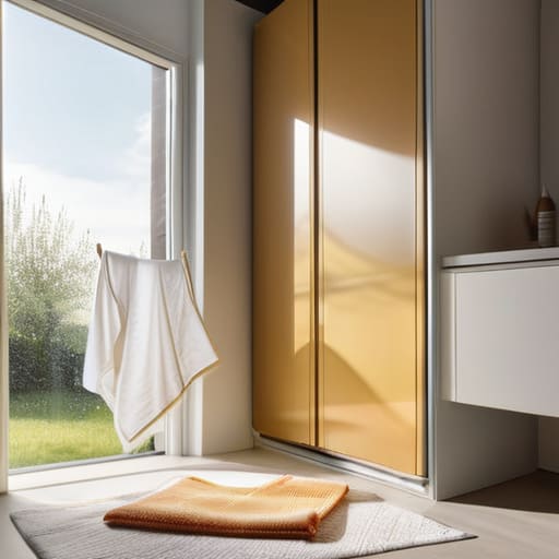 Efficient machine drying for wet fabrics.