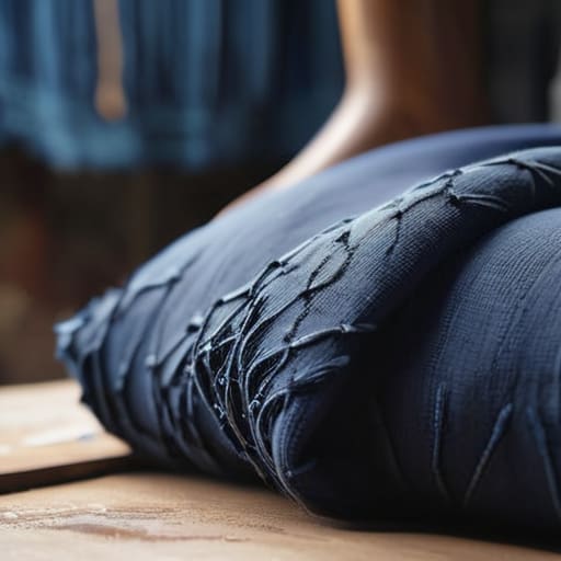 Vintage clothing through the garment dyeing process.
