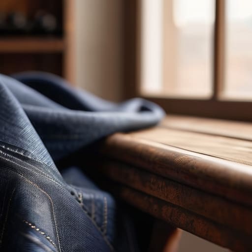The Raw Denim Straight Cut jeans.