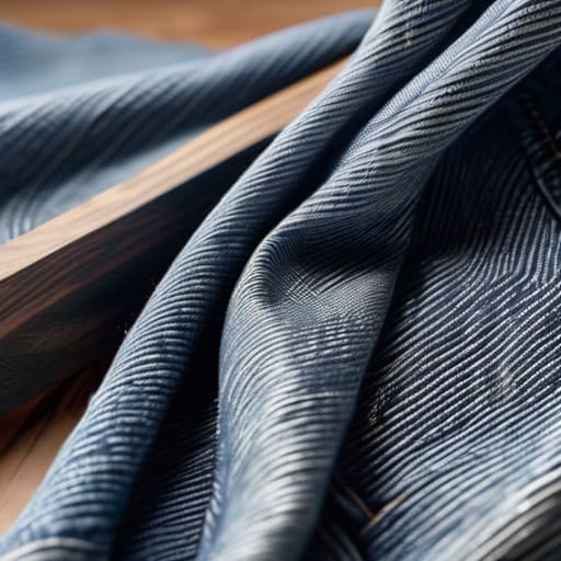 Soft and comfortable washed denim fabric.