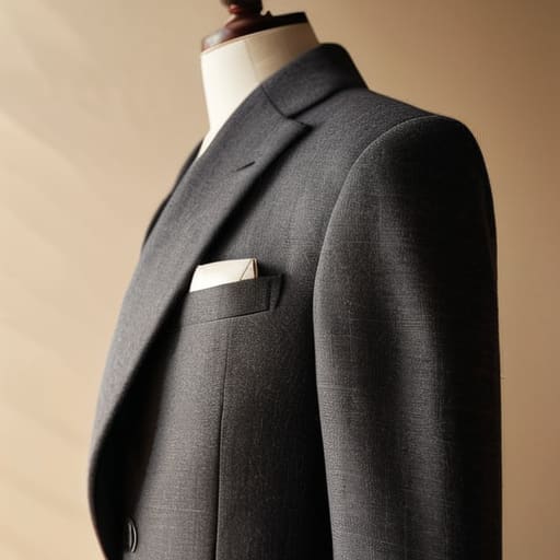 The Oversized Wool Blazer in natural fabric.