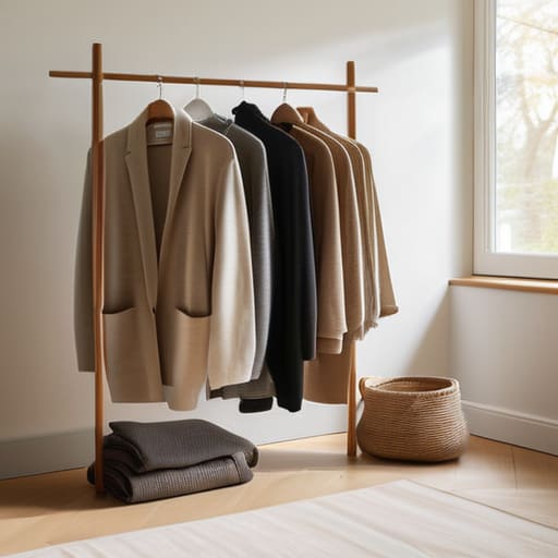 Building a capsule wardrobe with versatile pieces.
