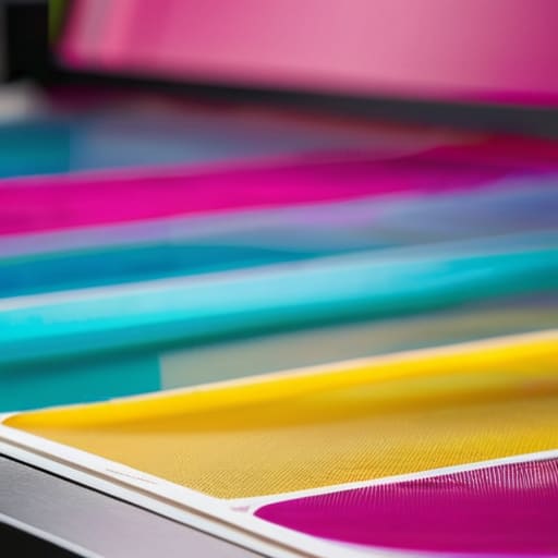 Colour separation for printing process demonstration.