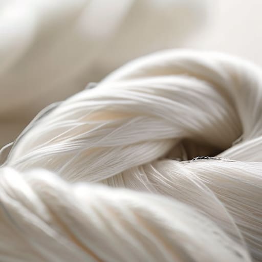 Combed versus carded cotton fiber comparison.