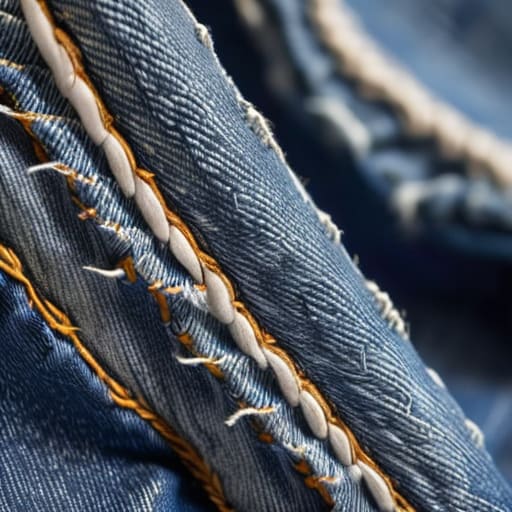 Denim fades and personal wear patterns.