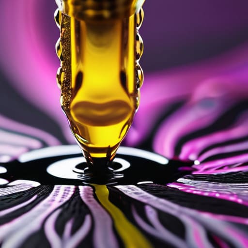 Detailed direct to garment printing on fabric.
