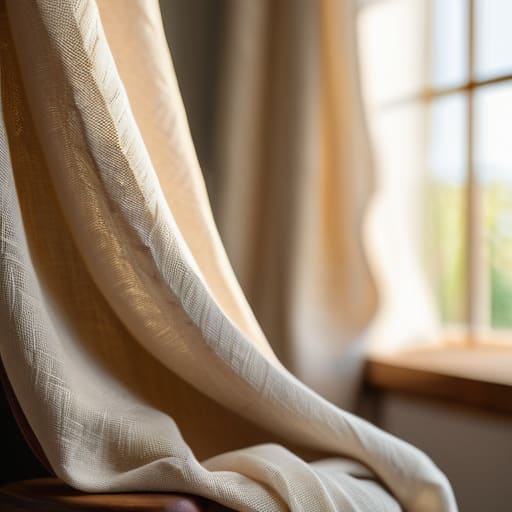 Linen and warm weather breathable fabric textures.