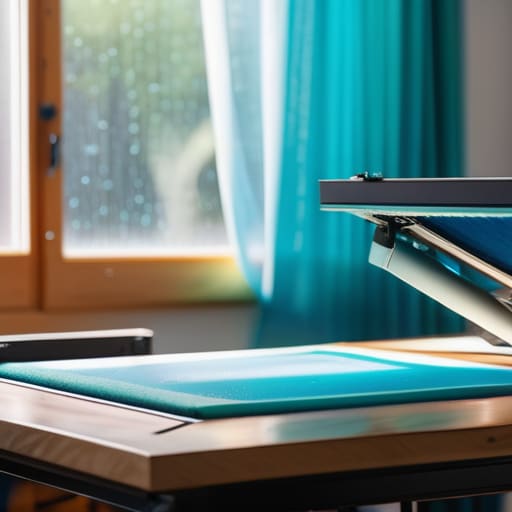 Screen printing explained: one screen per colour.
