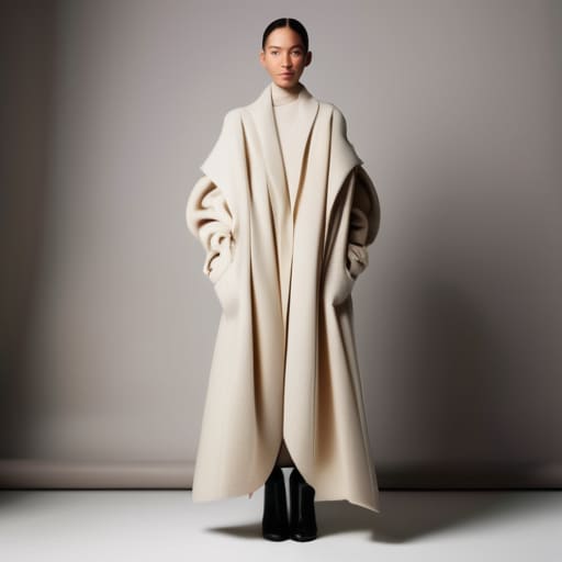 Sizing up for oversized looks changes length.