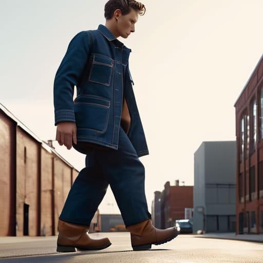 Workwear influence on street style fashion.