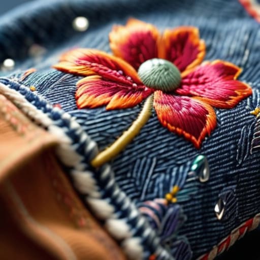 Durable patches and embroidery on fabric.