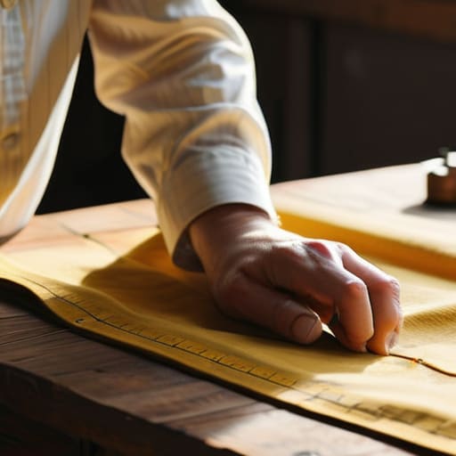 Using a garment you own as reference.